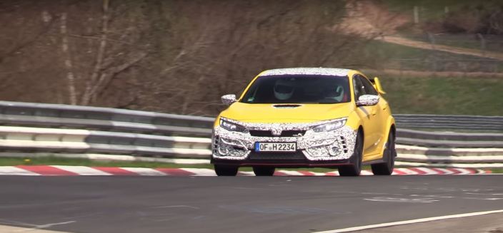 Potential Honda Civic Type R Facelift Spotted Without Boy Racer-Style ...
