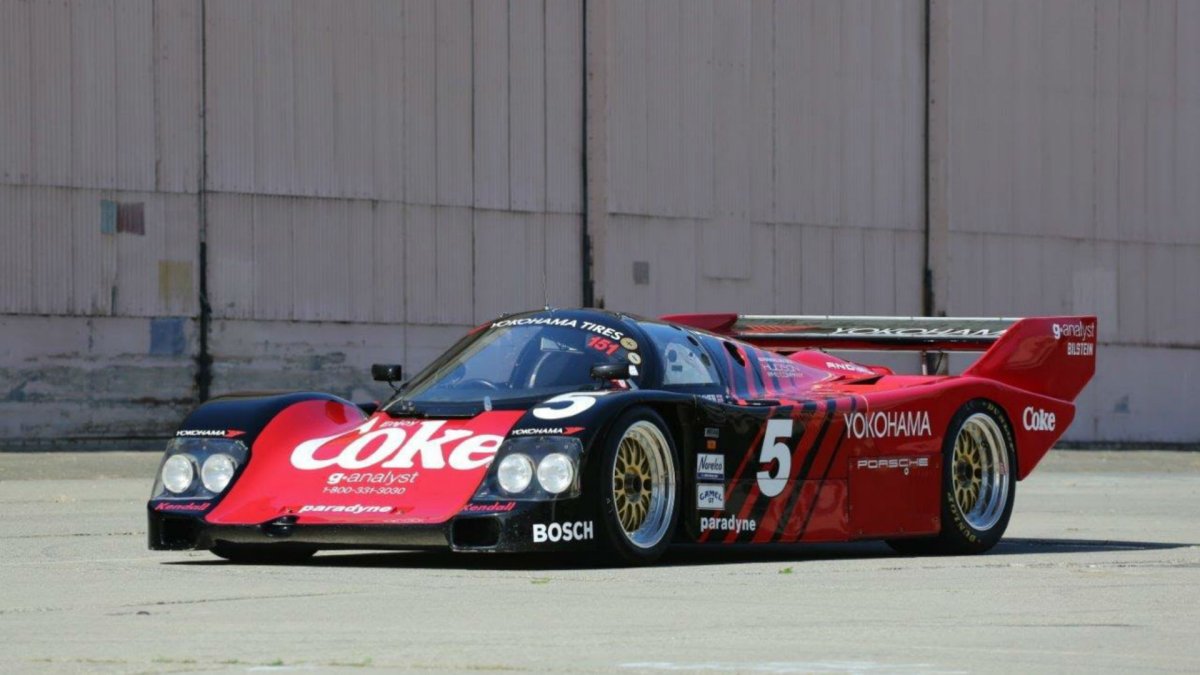 porsche 962 coca cola imsa daytona 1985 dans sa boite