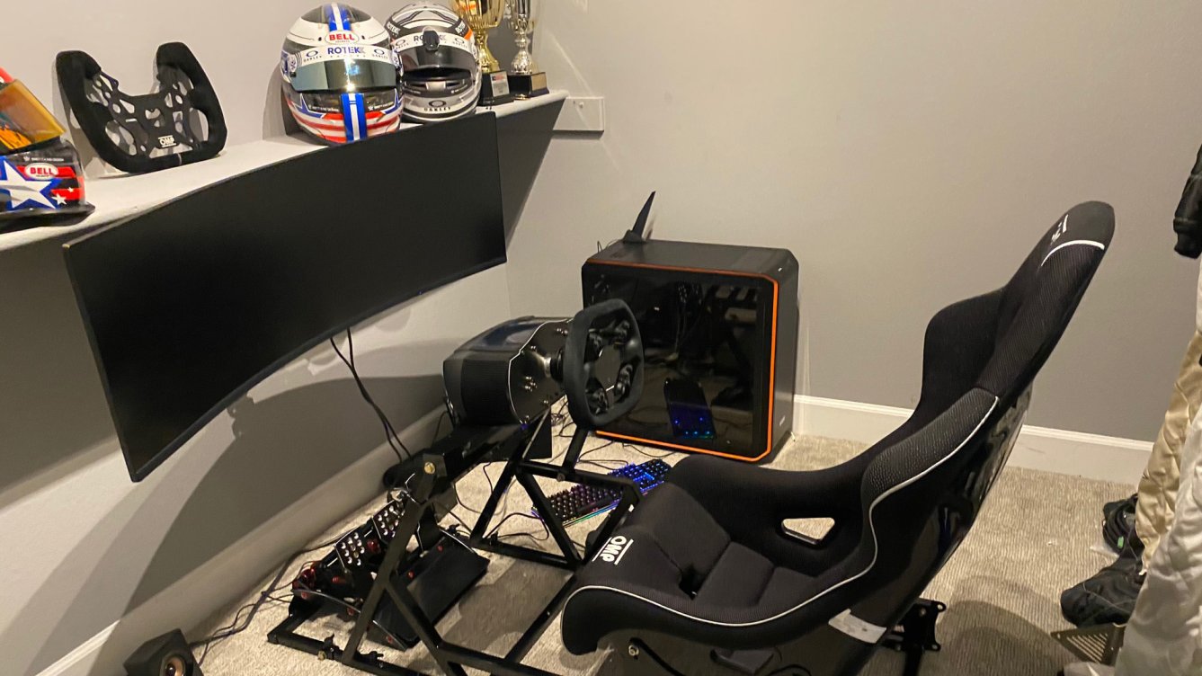 Sim Rig Large Racing Flag Mat I Spent $8,085 To Build My Pro Sim Racing Rig. Here's What I Bought