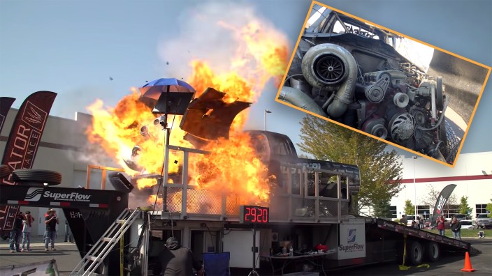 Watch This Cummins Diesel Engine Launch Itself Out of the Engine Bay at ...