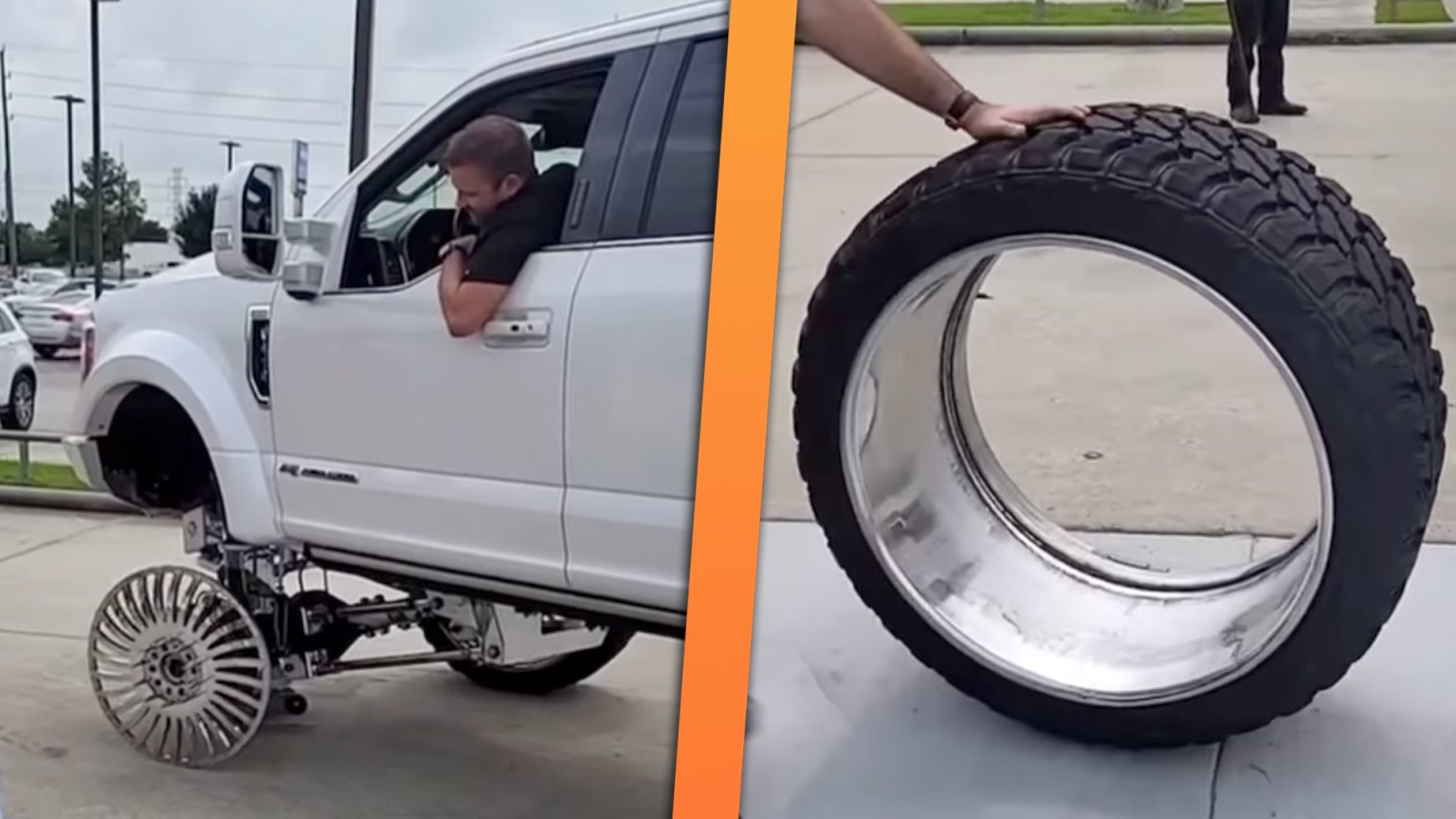 Dead Rim Ford Dealer Drops $100,000 Ford Super Duty on Broken 30-Inch Wheel