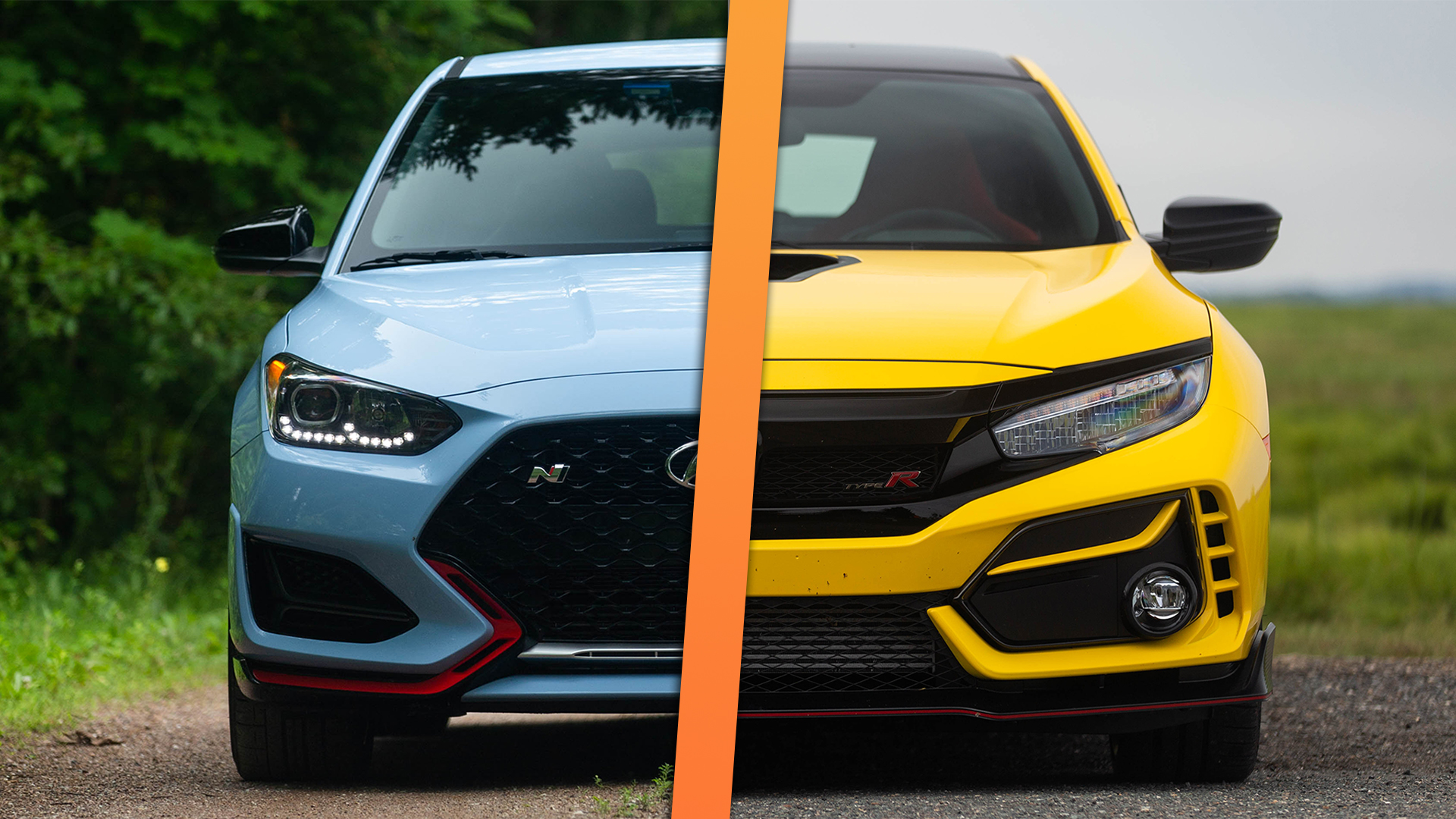 Veloster Type R 2021 Hyundai Veloster N vs. 2021 Honda Civic Type R Comparison Review ...