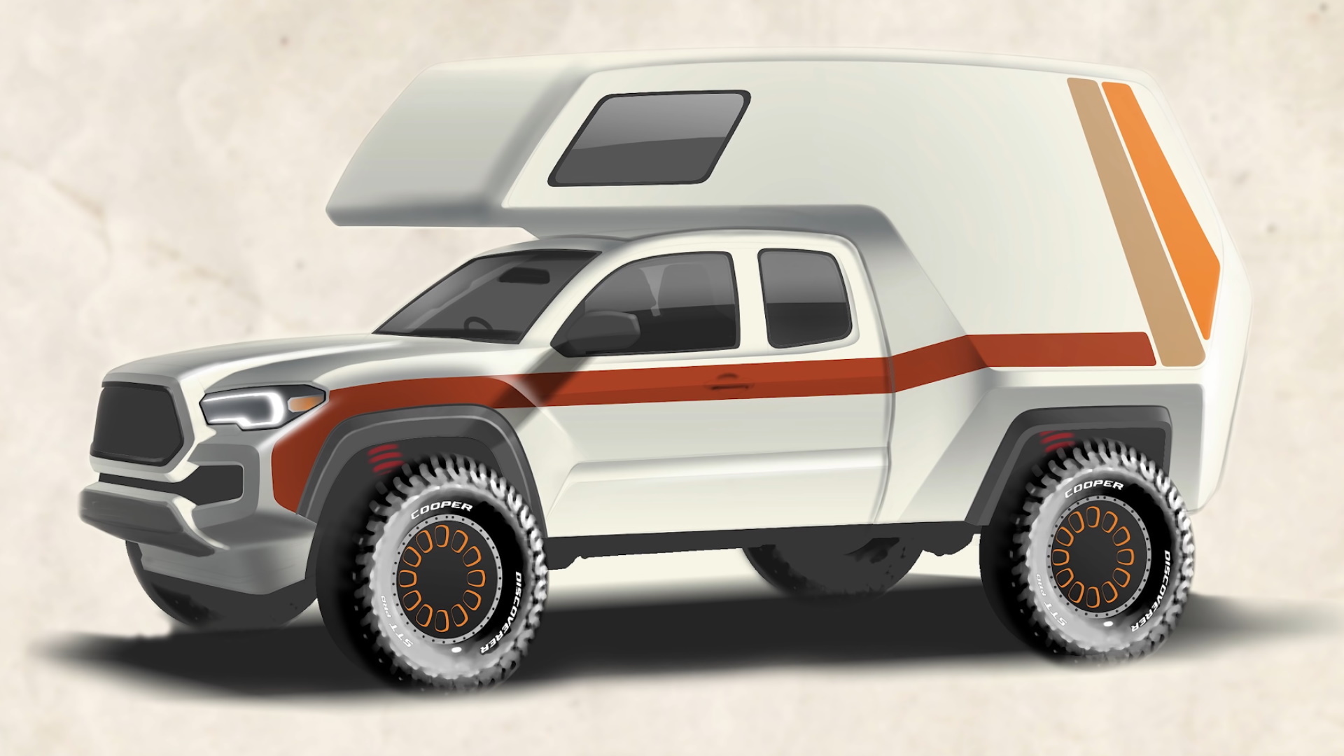 Toyota Tacoma 'Tacozilla' Pays Tribute to Original Chinook Camper