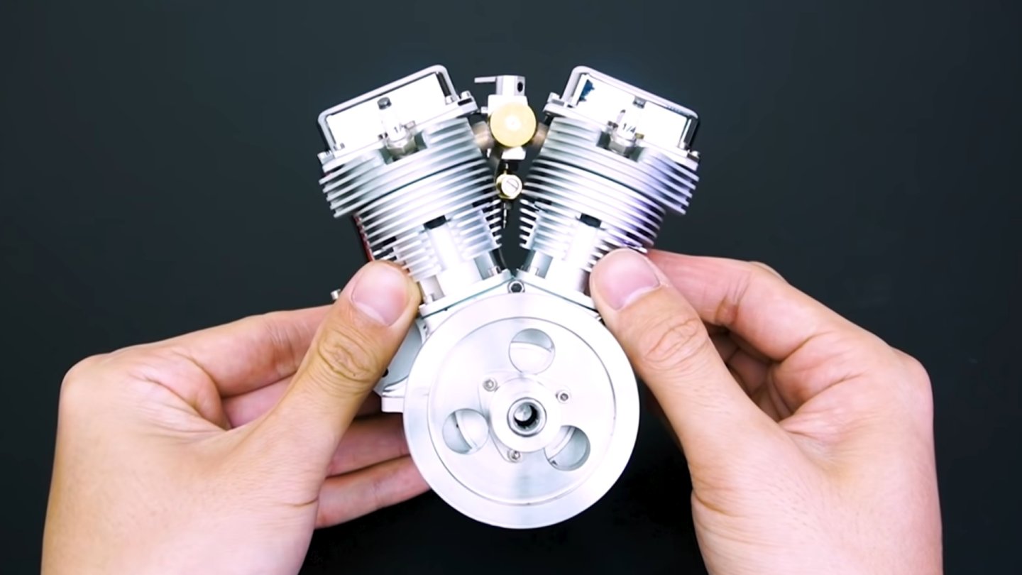 Small Engine Types Twin A Fully Functional 9cc V-Twin Engine Is a Great Way to Blow $600