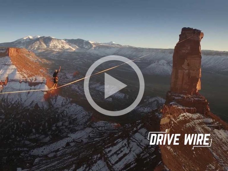 Drive Wire: Slacklining Across A Canyon