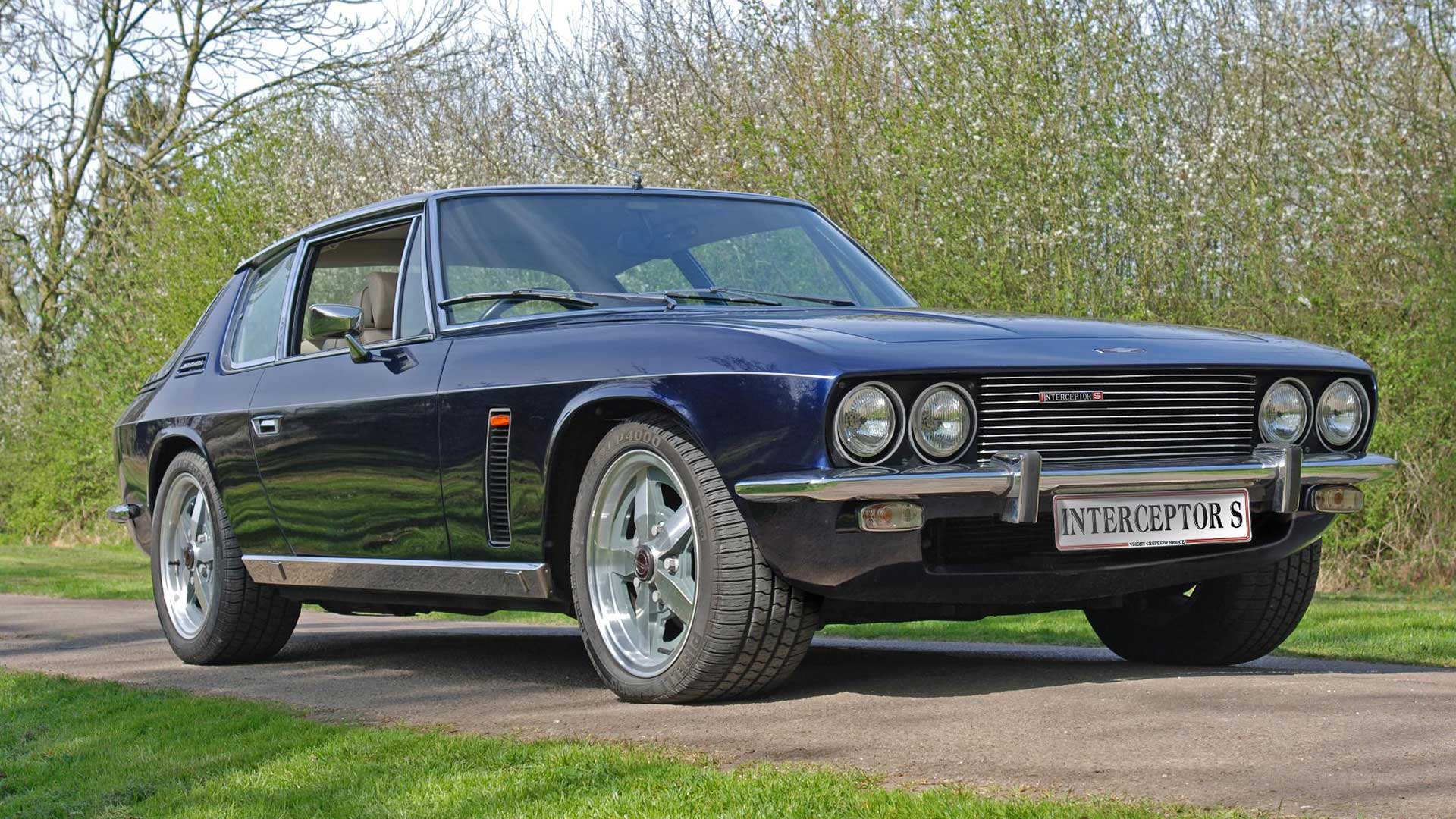 Jensen Interceptor front quarter view.