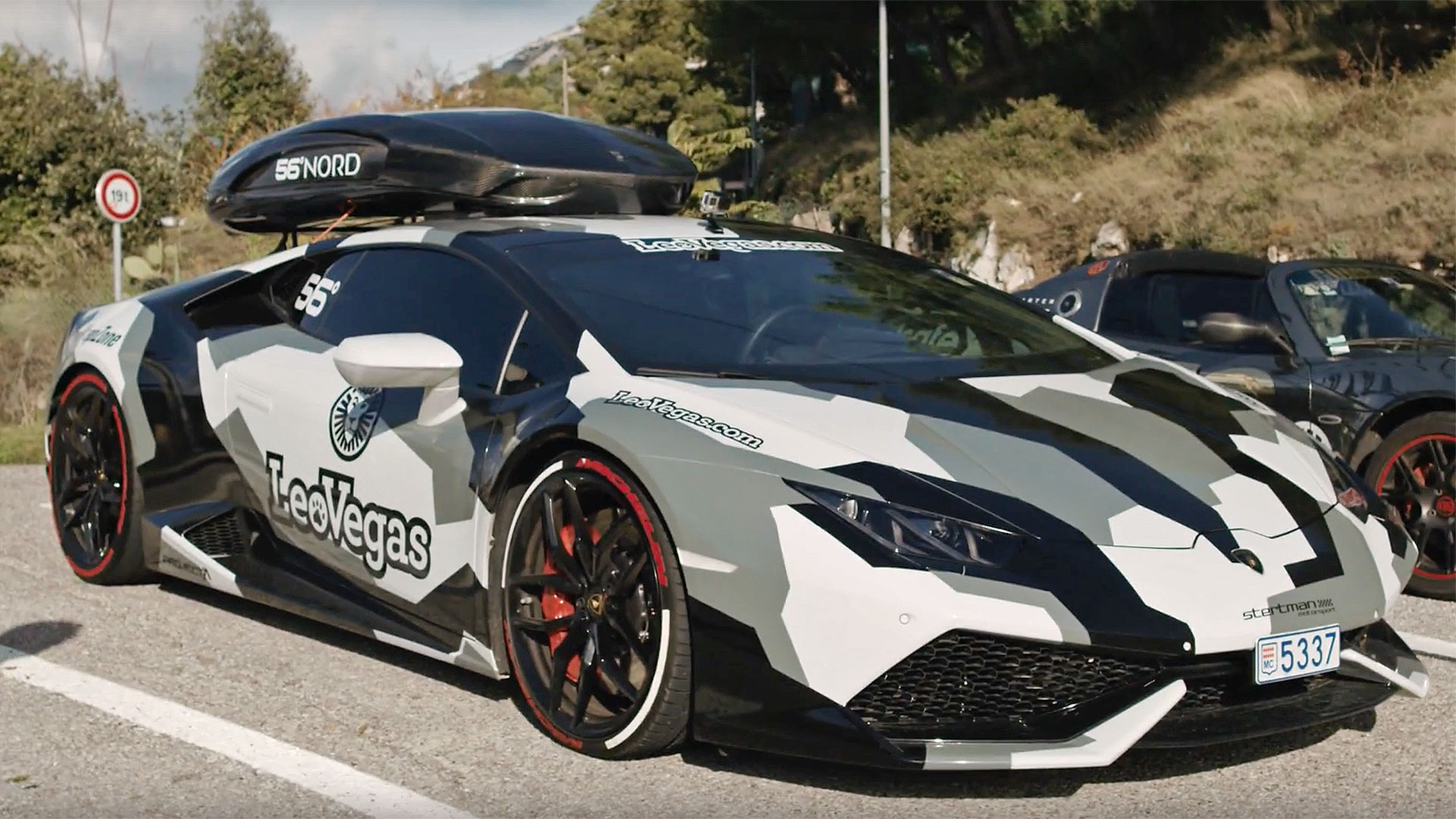 Jon Olsson Shows Off His Camouflaged 800HP Huracan Ski Car