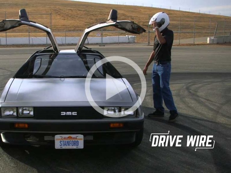 Drive Wire: Stanford’s Self-Driving Delorean