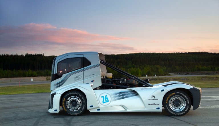 Watch Volvo’s “Iron Knight” Break Two Truck World Speed Records