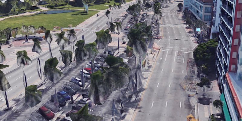 A square left off Biscayne and into a long left hander.