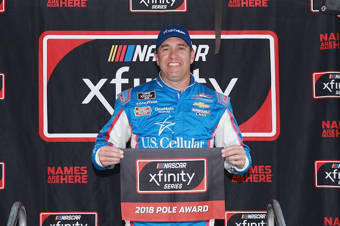 Elliott Sadler on the pole